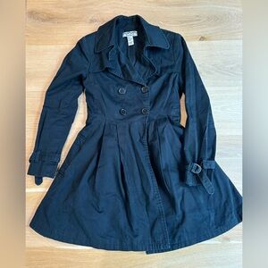 Vintage Forever Twenty One Black Trench Coat